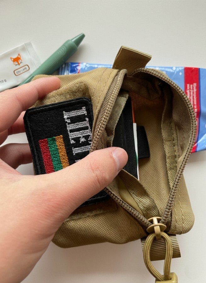 Piniginė EDC, universali + antsiuvas dovanų