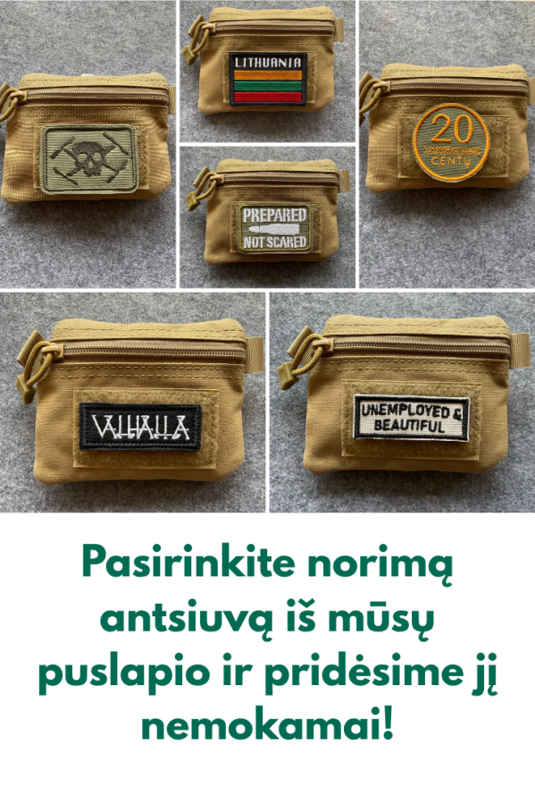 Piniginė EDC, universali + antsiuvas dovanų