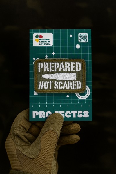 Antsiuvas "PREPARED NOT SCARED"