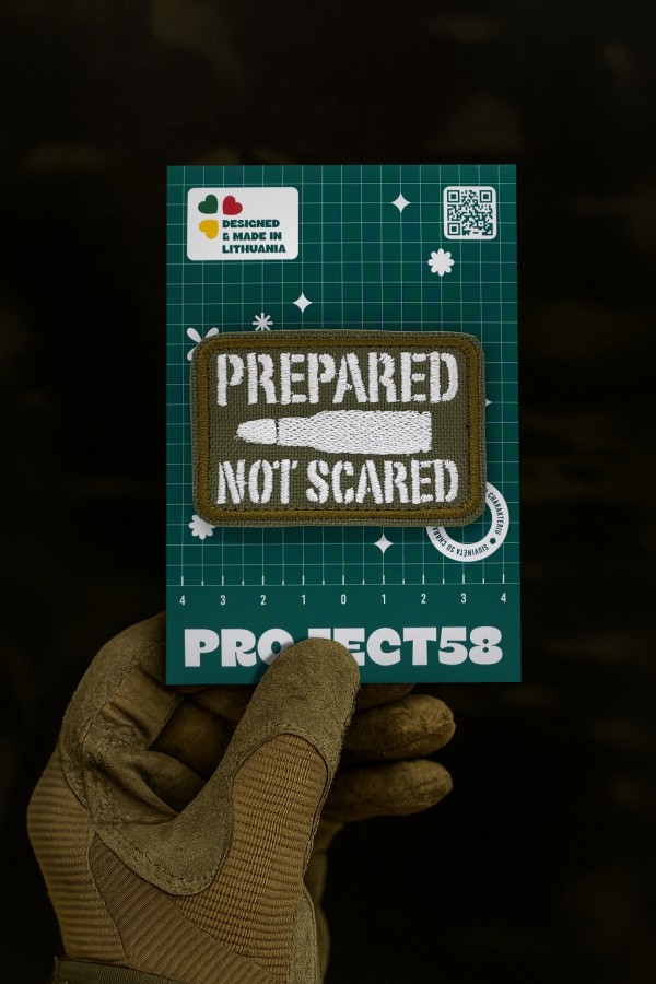 Antsiuvas "PREPARED NOT SCARED"